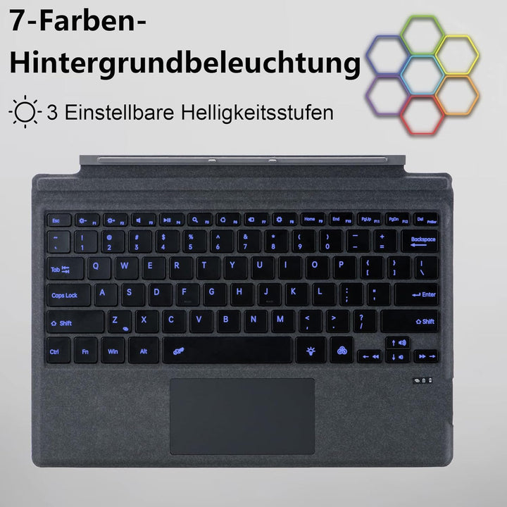 Bluetooth Keyboard for Microsoft Surface Pro Copilot+ PC (11th Edition), Compatible with pro 8, 9, 1