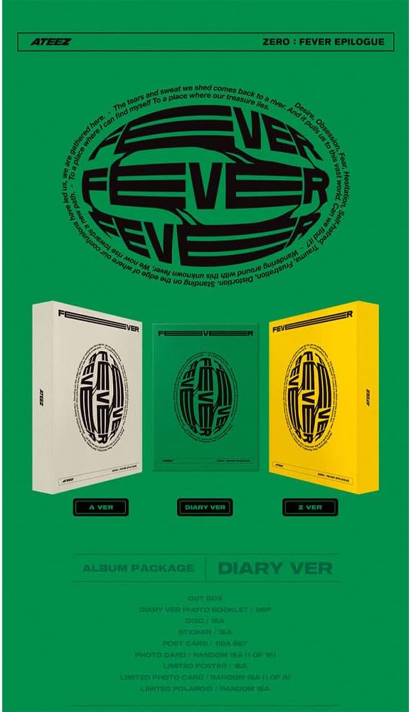 ATEEZ - ZERO : FEVER EPILOGUE Album Diary Version (Folded Poster)