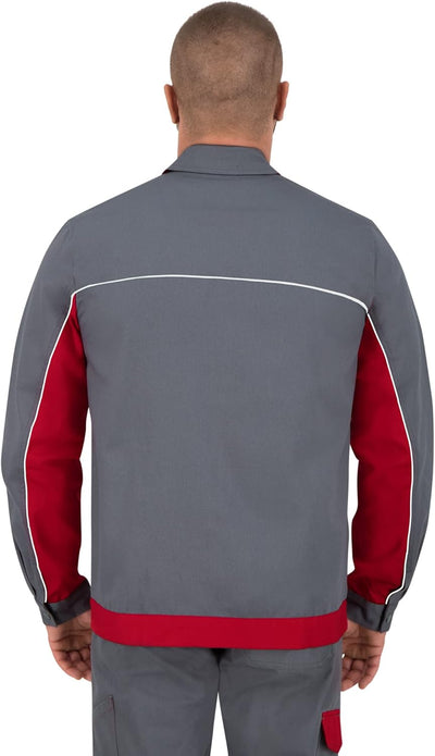 BWOLF ARES 100% Baumwolle Arbeitsjacke Männer Arbeitsjacke Herren Arbeitsjacke Bundjacke 3XL Grau, 3
