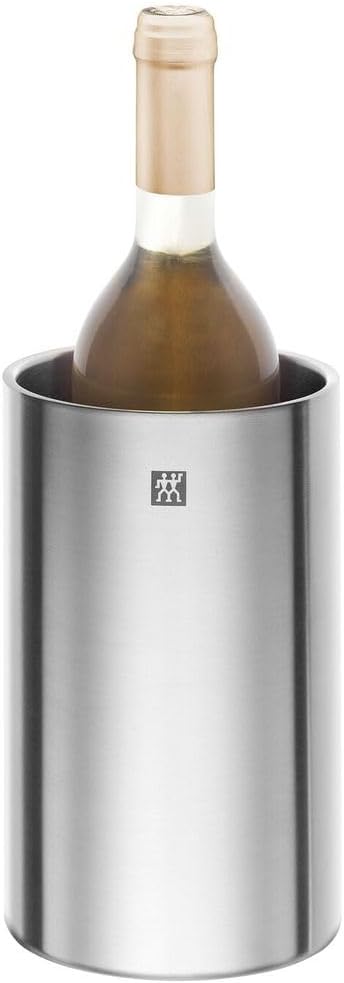 ZWILLING Sommelier, doppelwandiger Weinkühler, 21.6 x 11 x 19 cm, Silber Single, Single