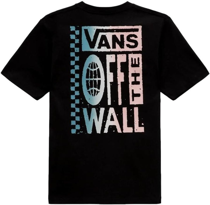 Vans Unisex Kinder Global Stack T-Shirt 8-10 Jahre Schwarz, 8-10 Jahre Schwarz