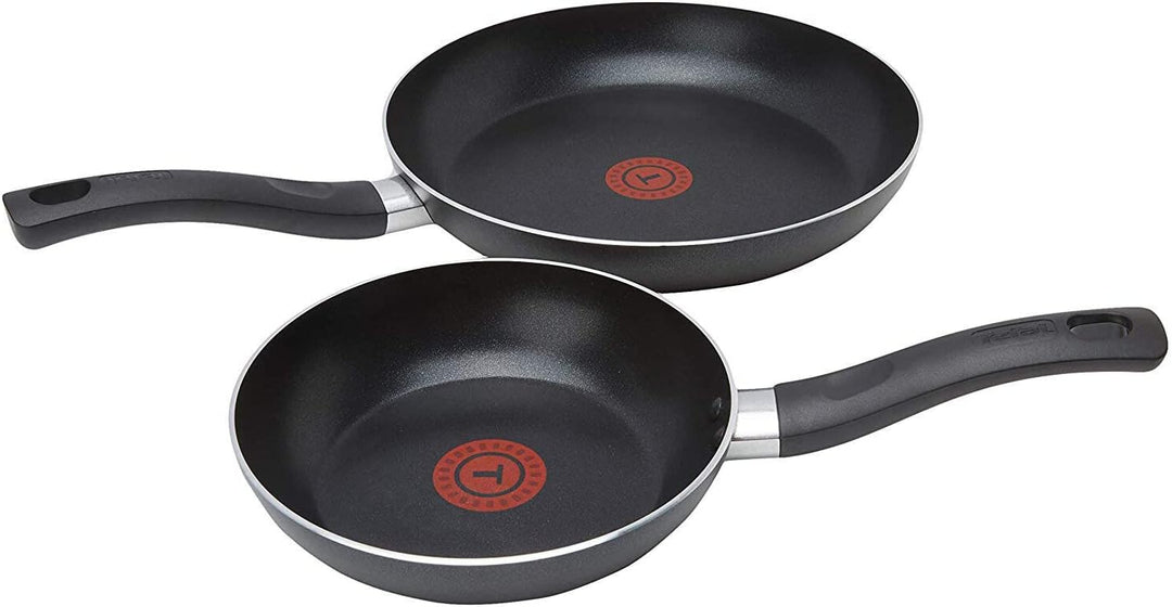 Tefal B189S2 Taste Pfannenset 2 tlg, kleine Pfanne 20 cm + Bratpfanne gross 28 cm, Innen & Aussen An