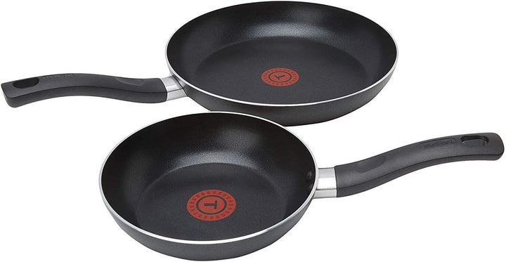 Tefal B189S2 Taste Pfannenset 2 tlg, kleine Pfanne 20 cm + Bratpfanne gross 28 cm, Innen & Aussen An