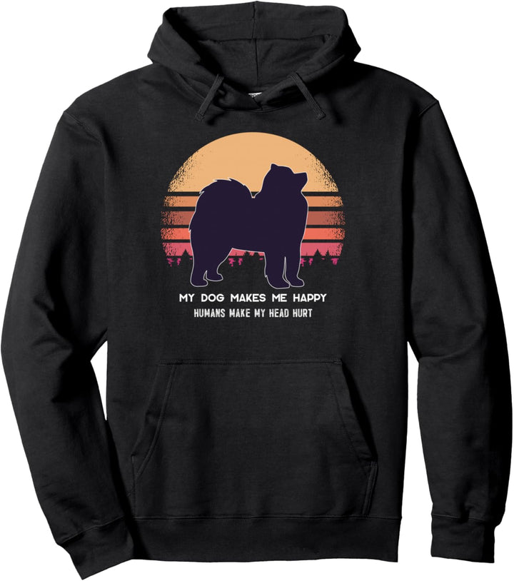 Samojede Retro Pullover Hoodie