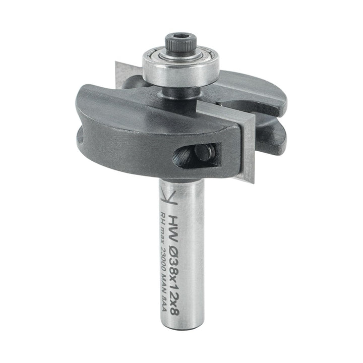 ENT 20311 Wendeplatten Falzfräser HW, Schaft (S) 8 mm, Durchmesser (D) 38 mm, NL 12 mm, T 10 mm, GL