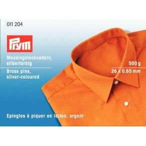 Prym 011204 Stecknadeln, 0,65 x 26mm, silberfarbig, 500g