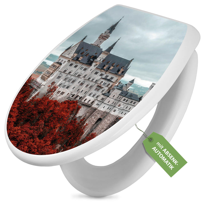 banjado Toilettendeckel mit Absenkautomatik 44,5x37cm - Soft Close Toilettensitz - WC Sitz mit Absen