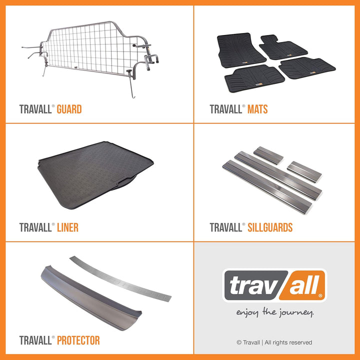 Travall Mats Gummifussmatten Kompatibel Mit Citroen Berlingo Van und Peugeot Partner Van (2008-2018)