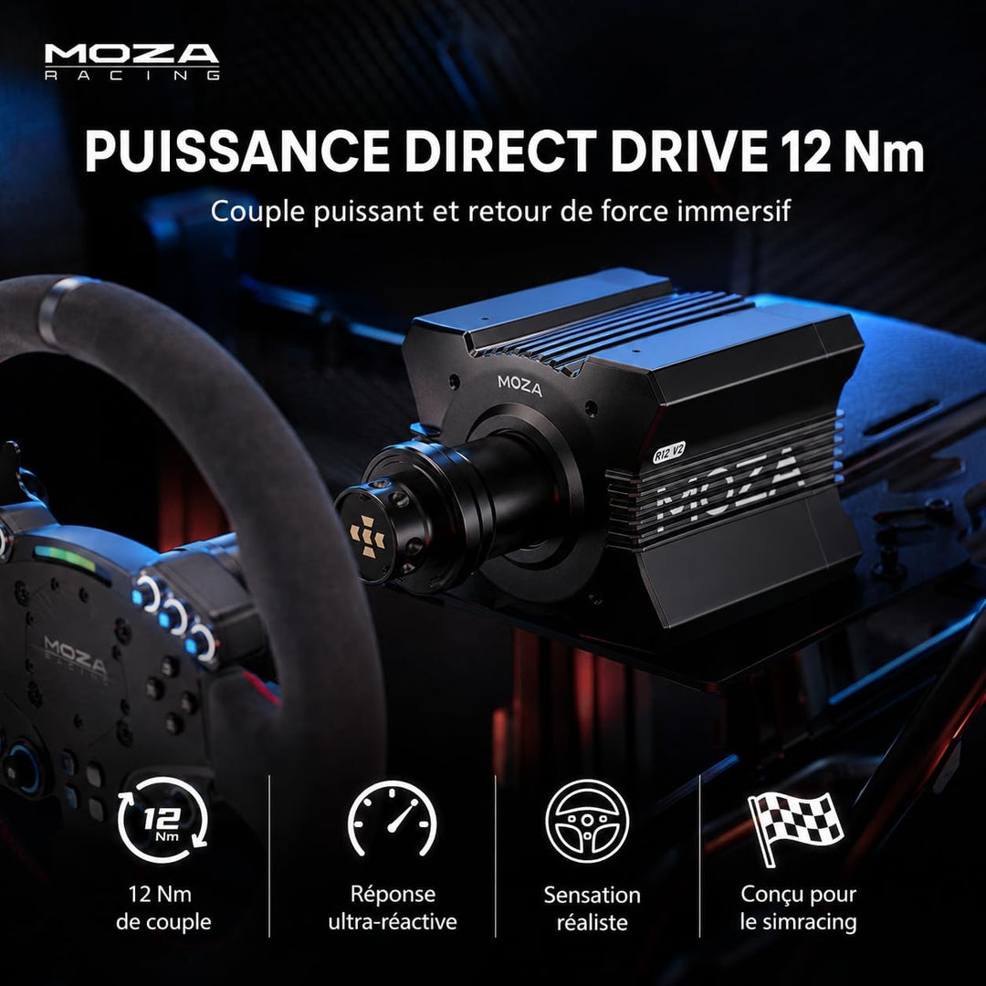 MOZA R12 V2 DIRECT DRIVE WHEEL BASE
