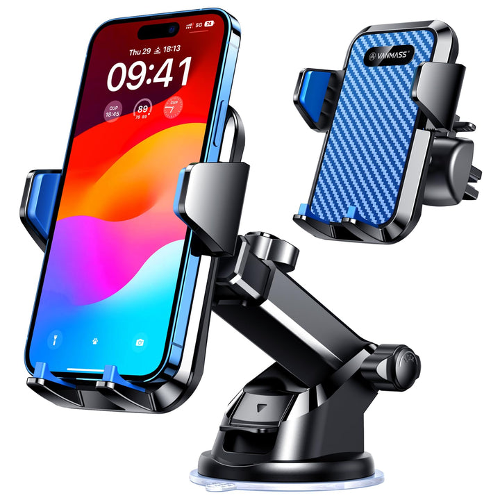 VANMASS Handyhalterung Auto Lüftung 2023 neuste Farbe Handy Halterung Auto 4 in 1 Kfz Handyhalterung