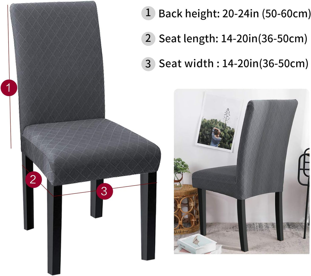 Fuloon Stuhlhussen 4er 6er Set, Stuhlüberzug Universal Stretch Abnehmbare Stuhlbezug, Bezüge für Ess