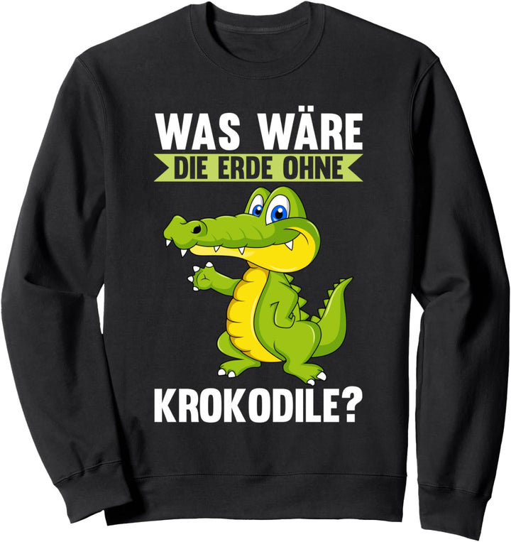 Umweltschutz Krokodil Krokodile Sweatshirt
