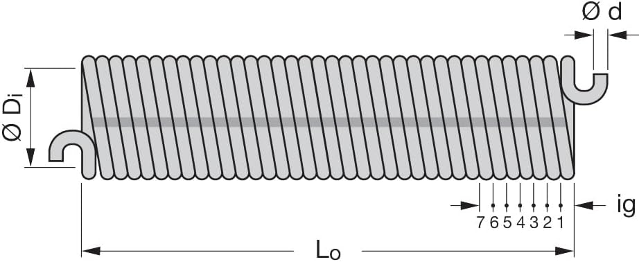 Hörmann Torsionsfeder Spannkonus Nr. L700 (mit Federkennzeichnung, Linke Feder, für Garagentore) 305
