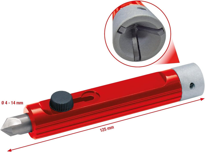 KS Tools 105.3015 Innen- und Aussen-Rohrentgrater, für Ø4-14mm