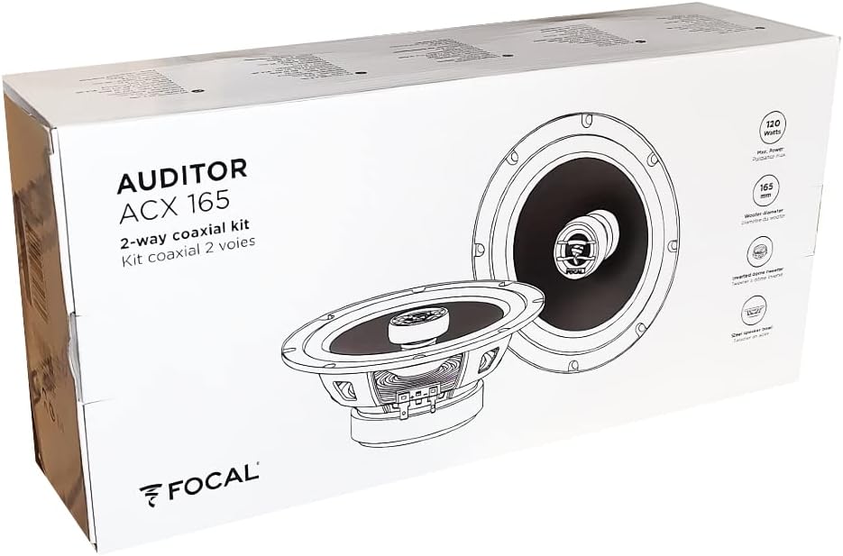 KIT-Set FÜR Focal Auditor ACX-165 ACX165 2 koaxial Lautsprecher 2 Wege 16,5 cm 165 mm 6,5" Durchmess