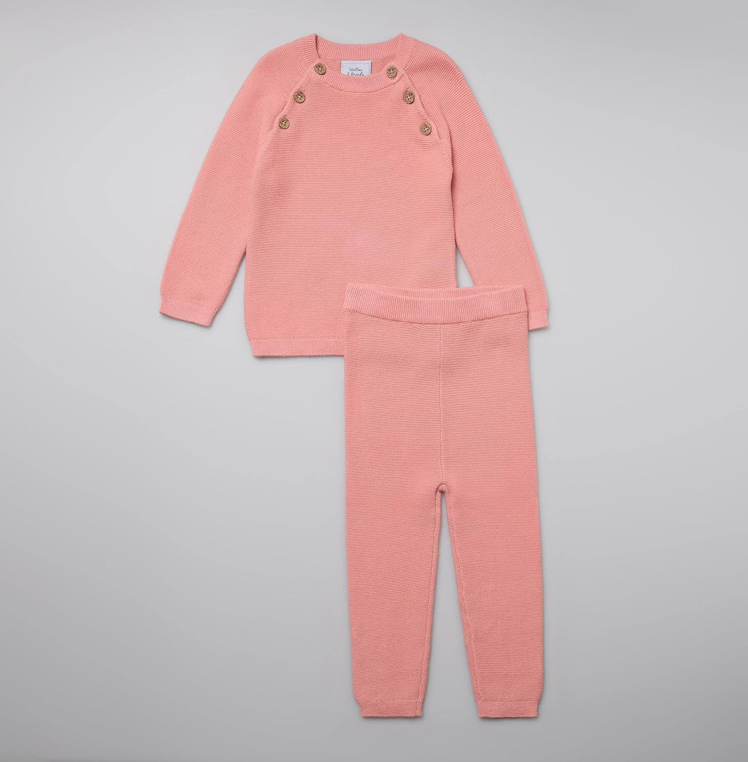 Stellou & friends Baby-Set, Zweiteiler für Babys und Kleinkinder aus 100% Bio-Baumwolle, Langarm-Str