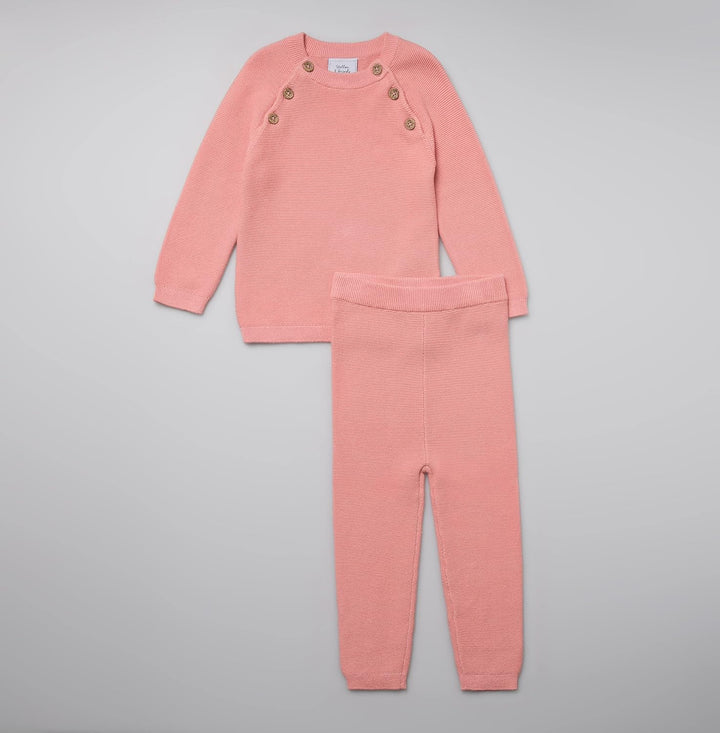 Stellou & friends Baby-Set, Zweiteiler für Babys und Kleinkinder aus 100% Bio-Baumwolle, Langarm-Str
