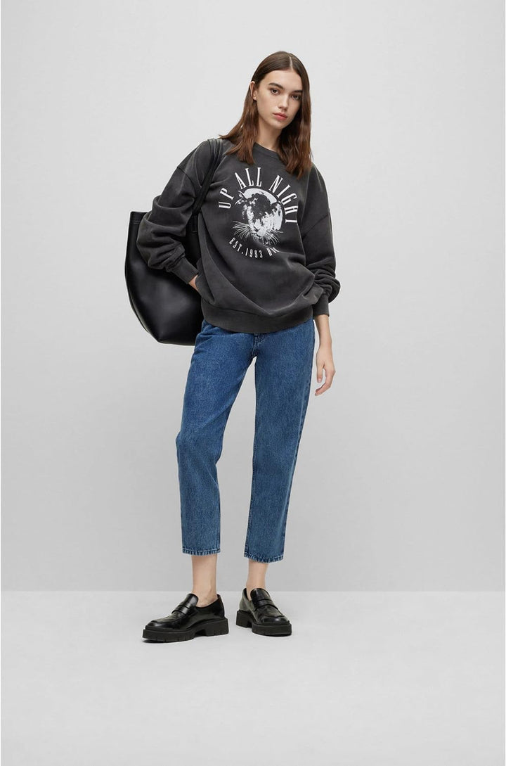 HUGO Damen Gatora Pants, Navy415, 25W / 34L EU
