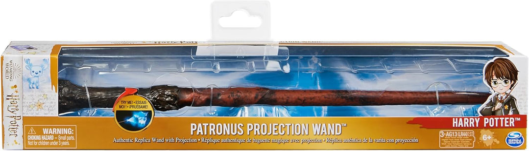 Wizarding World Harry Potter - Leuchtzauberstab von Harry Potter mit Patronus-Projektion, ca. 33 cm