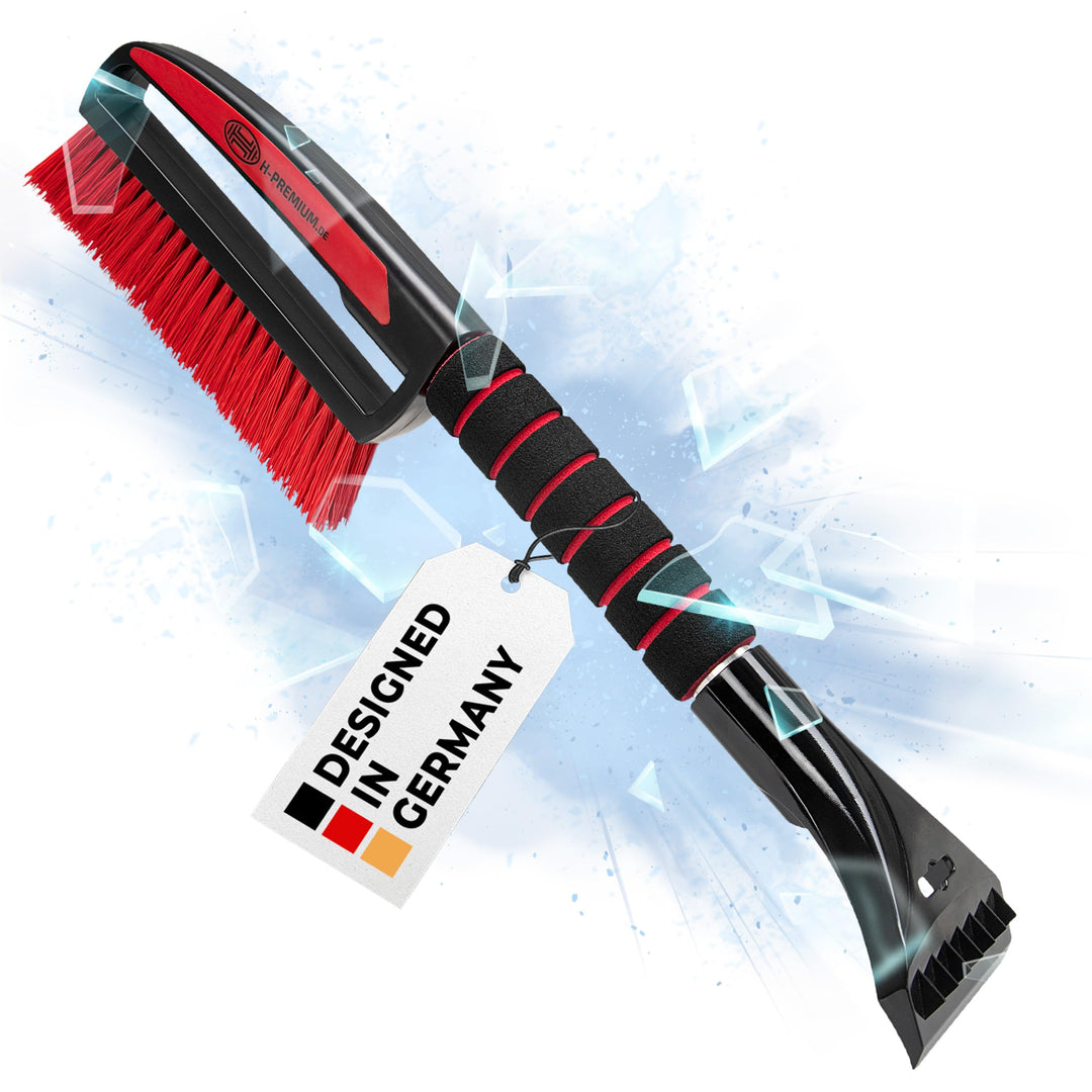 HEYNER® Eiskratzer Auto 9cm Klinge I mit Schneebesen mit 3cm x 22cm aus Polysterol I Aluminium Griff