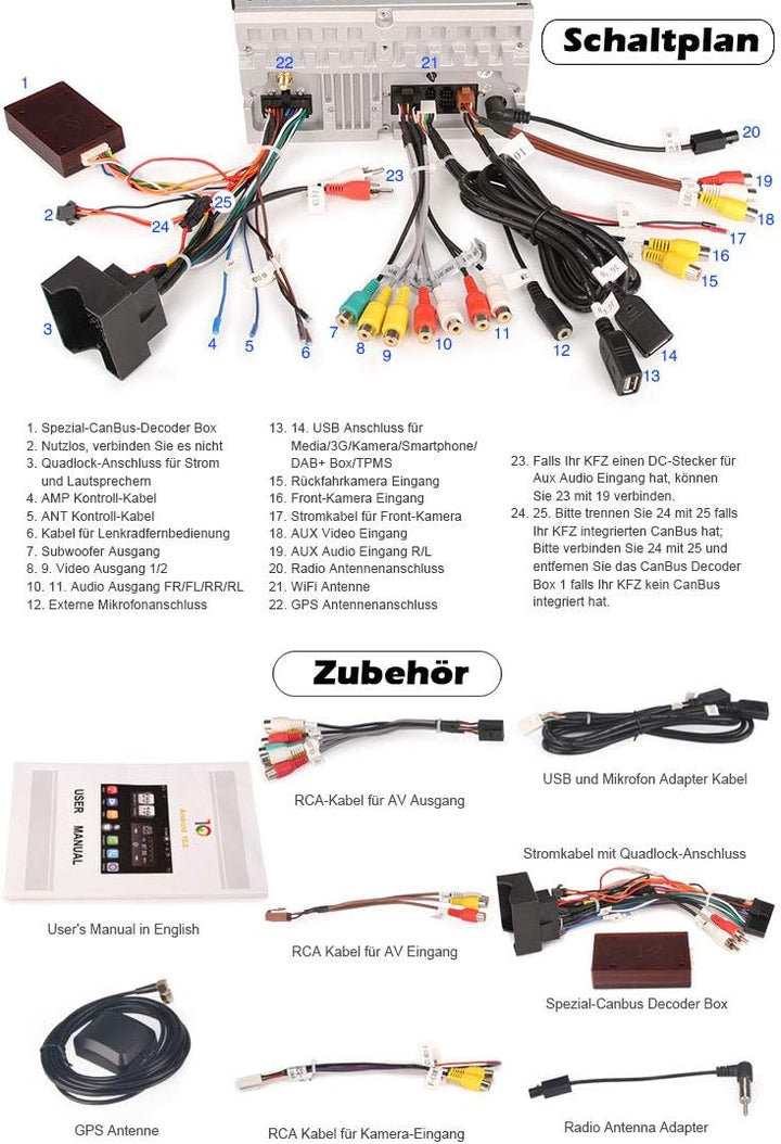 Erisin Android 12 9 Zoll Autoradio Mit Navi GPS für VW Passat Golf 5/6 Touran Skoda Seat Tiguan Jett
