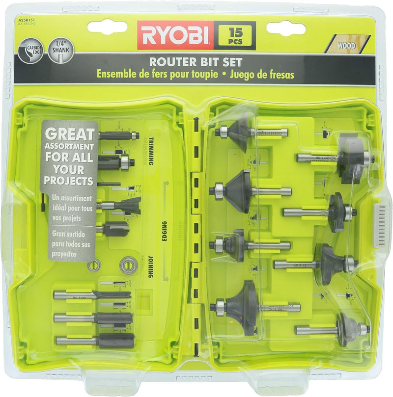 Router Bit Set (15-Piece) by