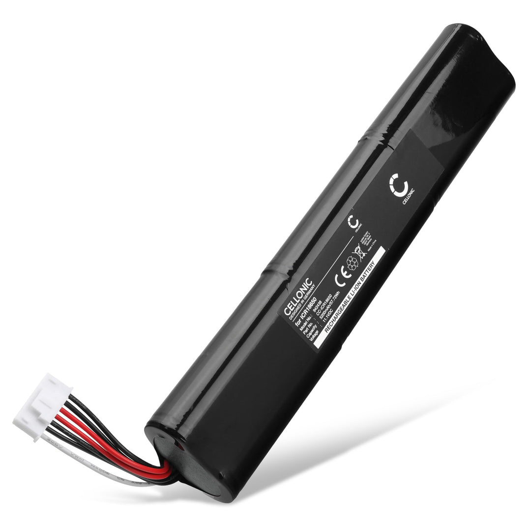 CELLONIC, Lautsprecherakku kompatibel mit Teufel Boomster (2020), ICR18650 (5200mAh, 11.1V) Ersatzak