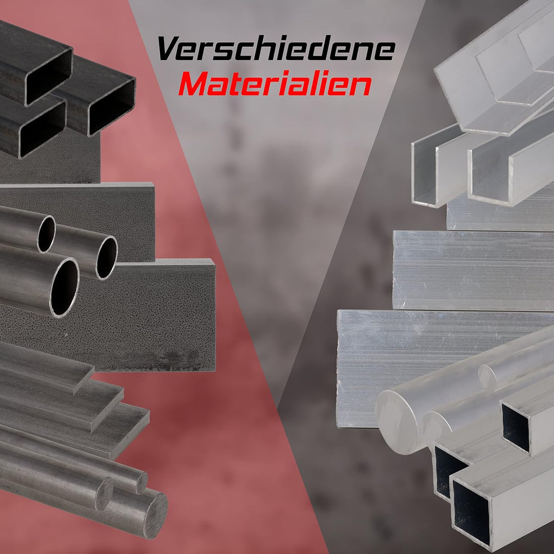 Fits Metall | Stahl Vierkantrohr | S235JRH | 60x60x5 mm | Länge: 1.000 mm +/- 5 mm | St37 Quadratroh