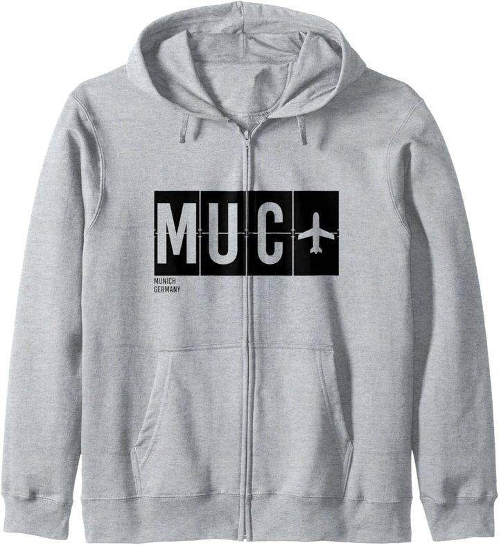 MUC München Deutschland Flughafen Code International Travel Kapuzenjacke