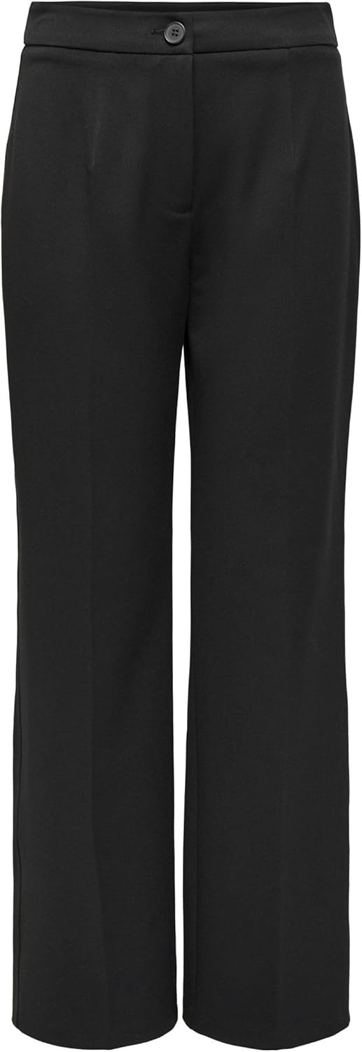 ONLY Damen Onlmia Hw Straight Pant Tlr Noos 34W / 32L Schwarz, 34W / 32L Schwarz