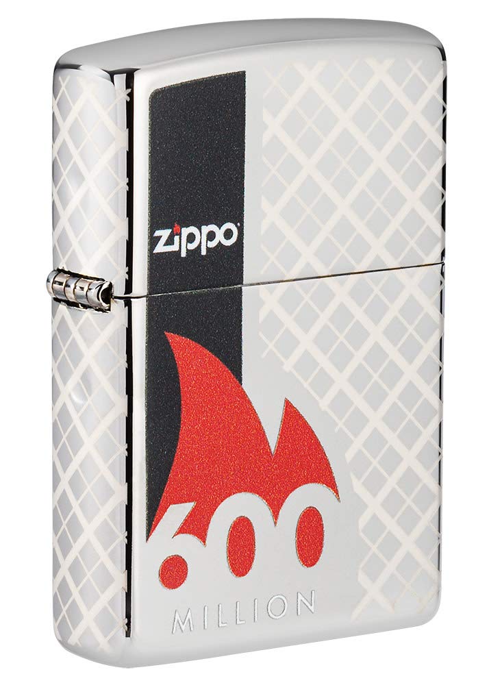 Zippo 600th Million Lighter Commemorative Lighter-600th Limited Edition, Chrom, Pocket Size, Chrom