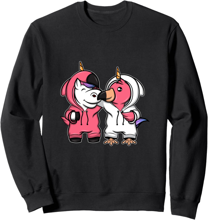 Niedlicher Flamingo Süsses Einhorn Für Beste Freundinnen Sweatshirt