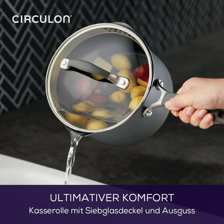 Circulon Scratch Defense Saucentopf-Set - Induktions-Saucenpfannen-Set mit Antihaftbeschichtung und
