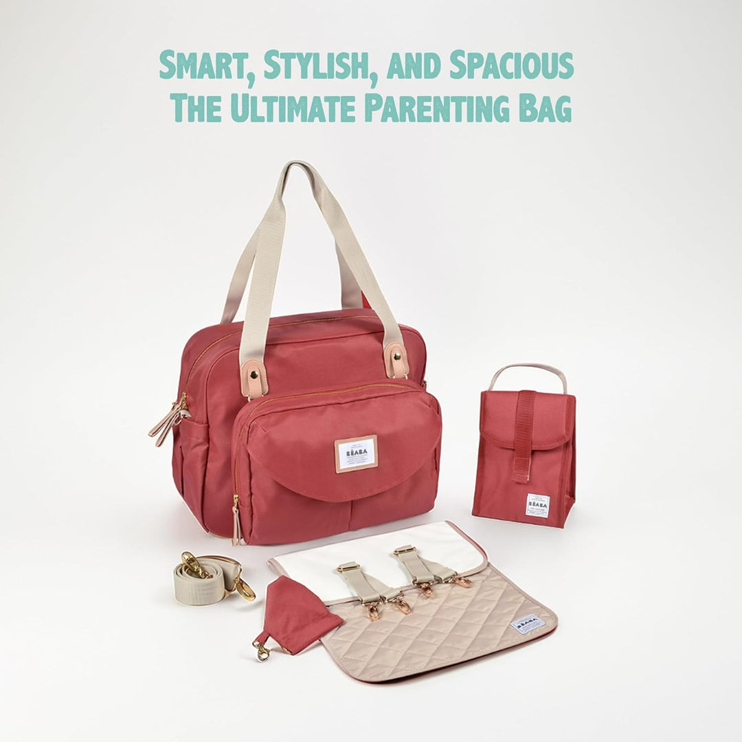 Béaba – Wickeltasche Genève II – Modulierbar, vielfältige Staumöglichkeiten – Vordertasche, Wickelun