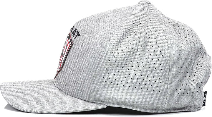 ARIAT Herren Grau Snapback Flexfit USA Flag Patch Cap, grau, Einheitsgrösse