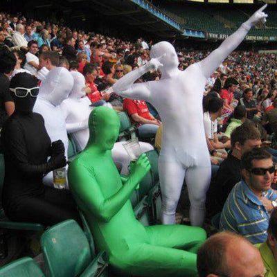 Morphsuits Herren Farbe Costume Body Suit, Silber, M Silber M, Silber M