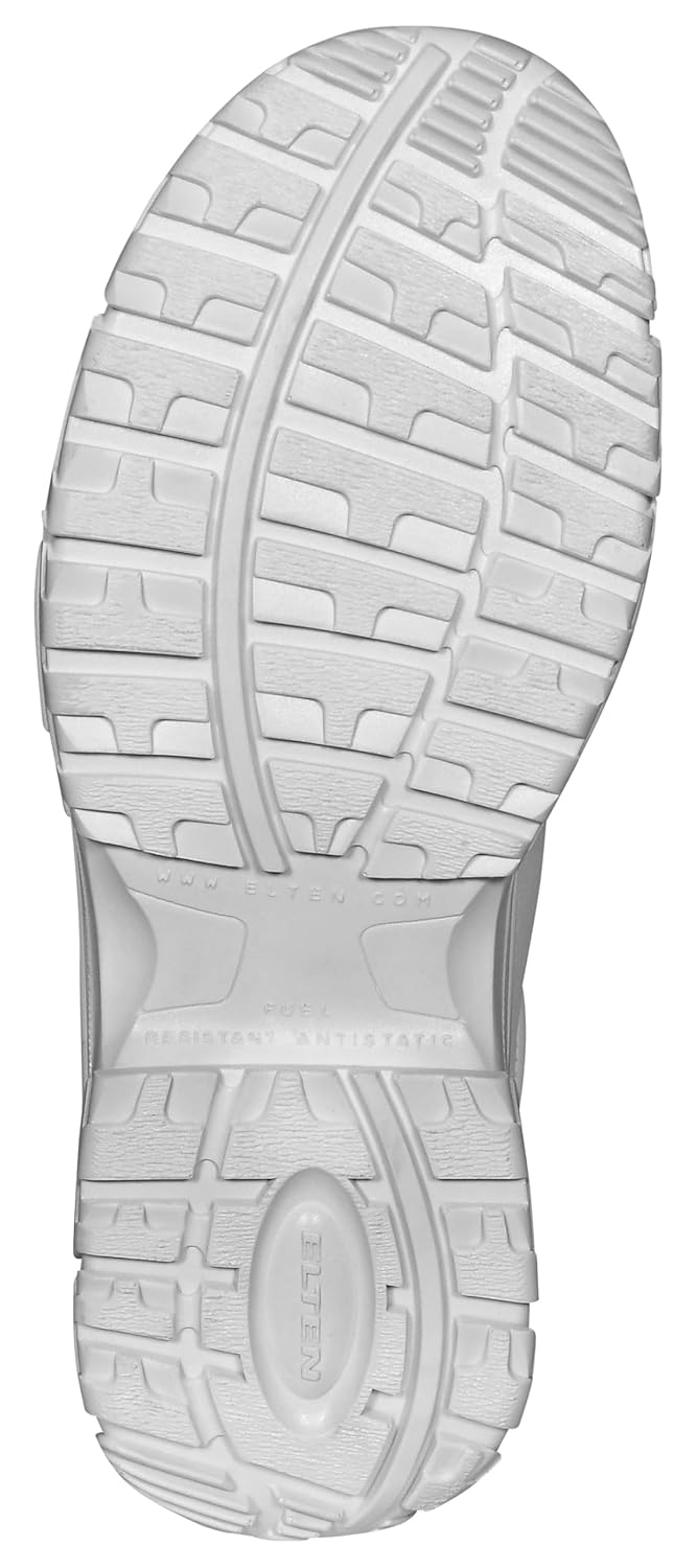 ELTEN Sicherheitsschuhe WHITE Loop Low ESD S2, Damen und Herren, Textil, Stahlkappe, leicht, klassis