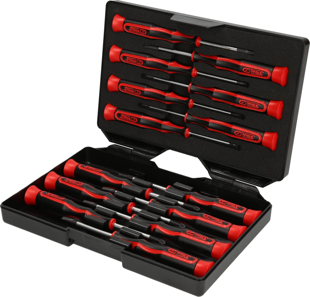 KS Tools 500.7170 Feinmechanik-Schraubendreher-Satz PH, Schlitz, TX, 14-tlg.