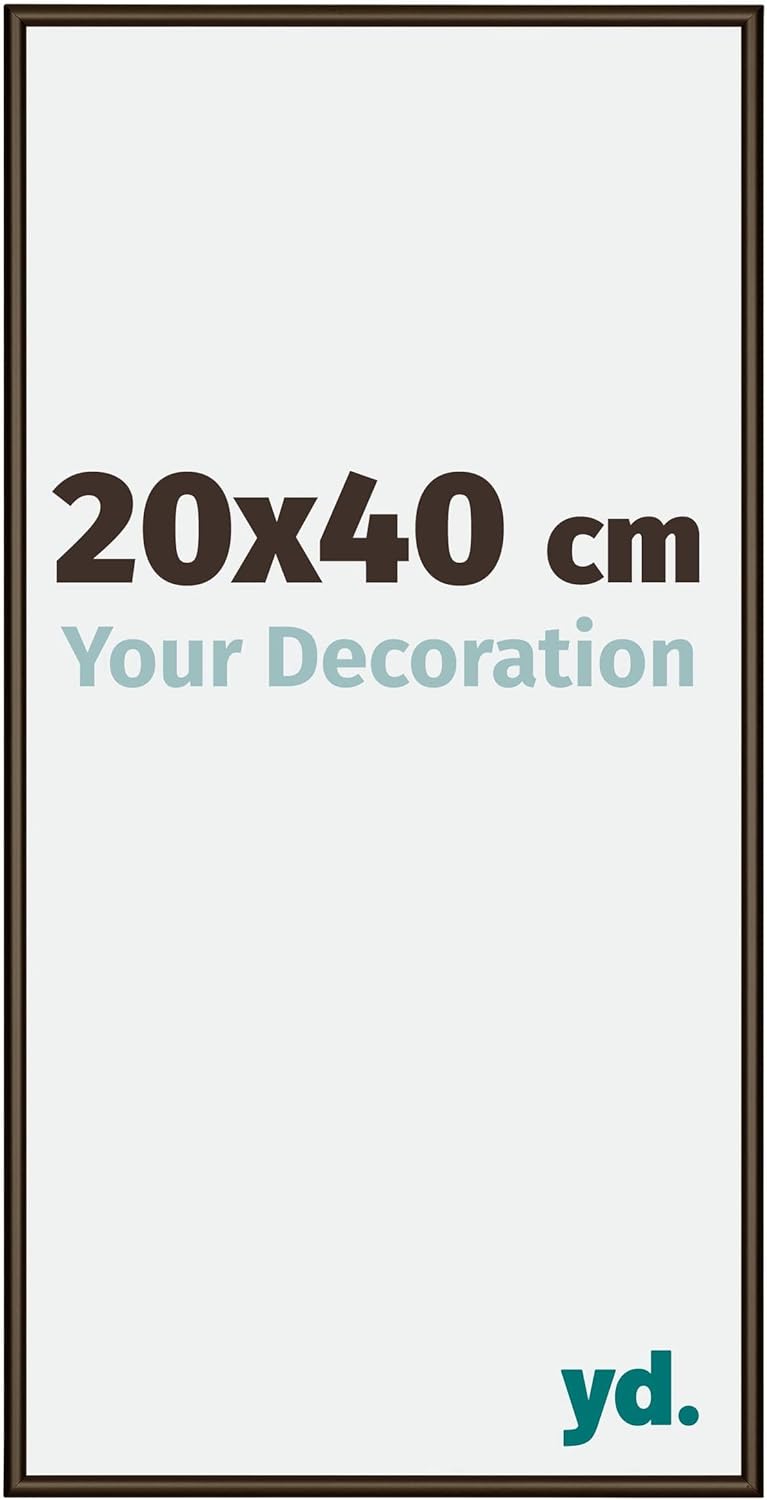 yd. Your Decoration - Bilderrahmen 20x40 cm - Bilderrahmen aus Aluminium mit Acrylglas - Antireflex