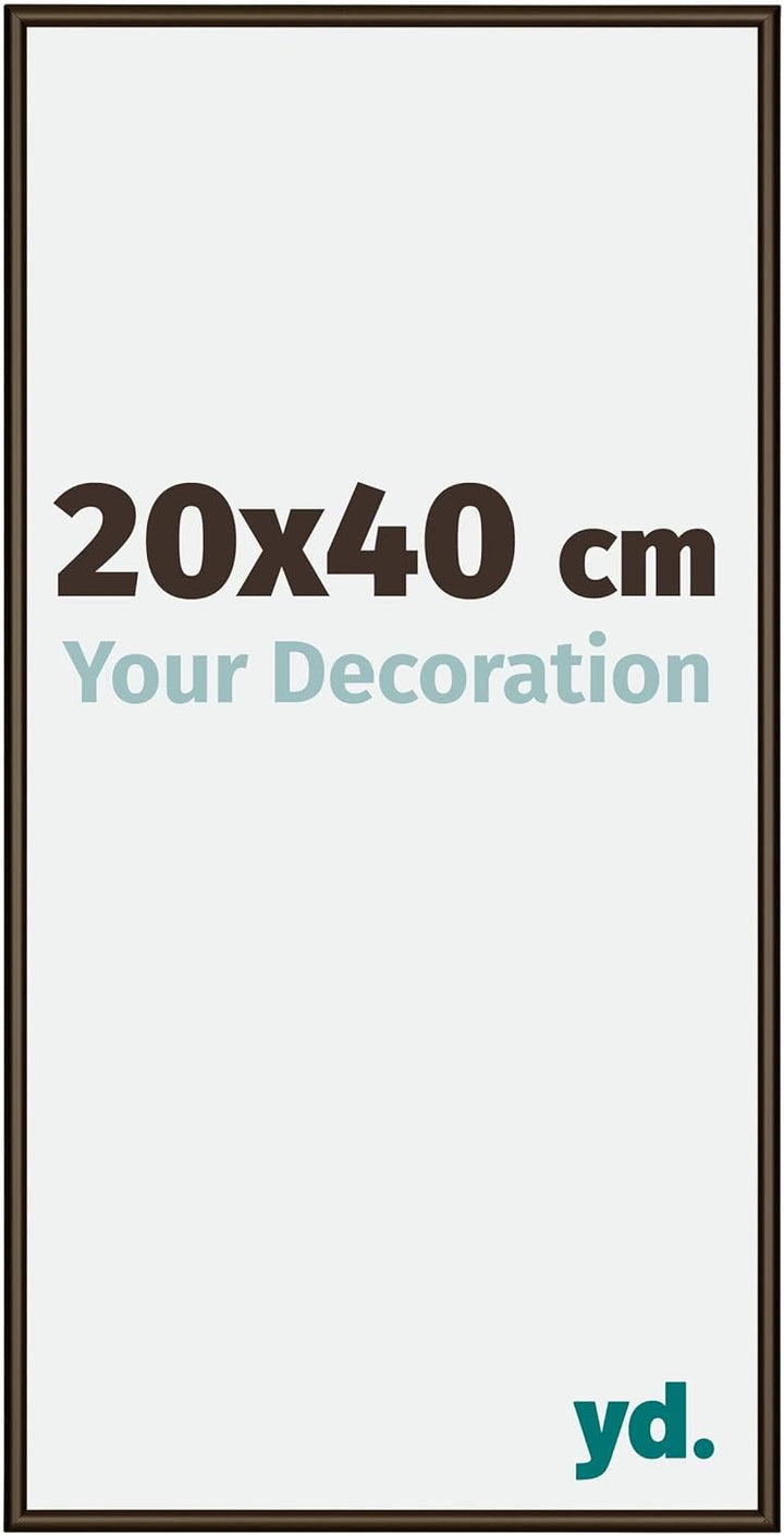 yd. Your Decoration - Bilderrahmen 20x40 cm - Bilderrahmen aus Aluminium mit Acrylglas - Antireflex