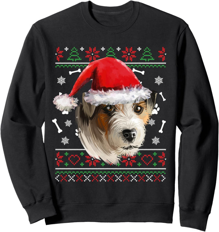 Ugly Sweater Christmas Parson Russell Terrier Weihnachten Sweatshirt