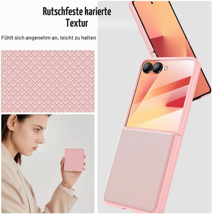 Doeshine für Samsung Galaxy Z Flip 7 Hülle [Not für Flip 7FE] mit Scharnierschutz &amp; Displayschutzfol