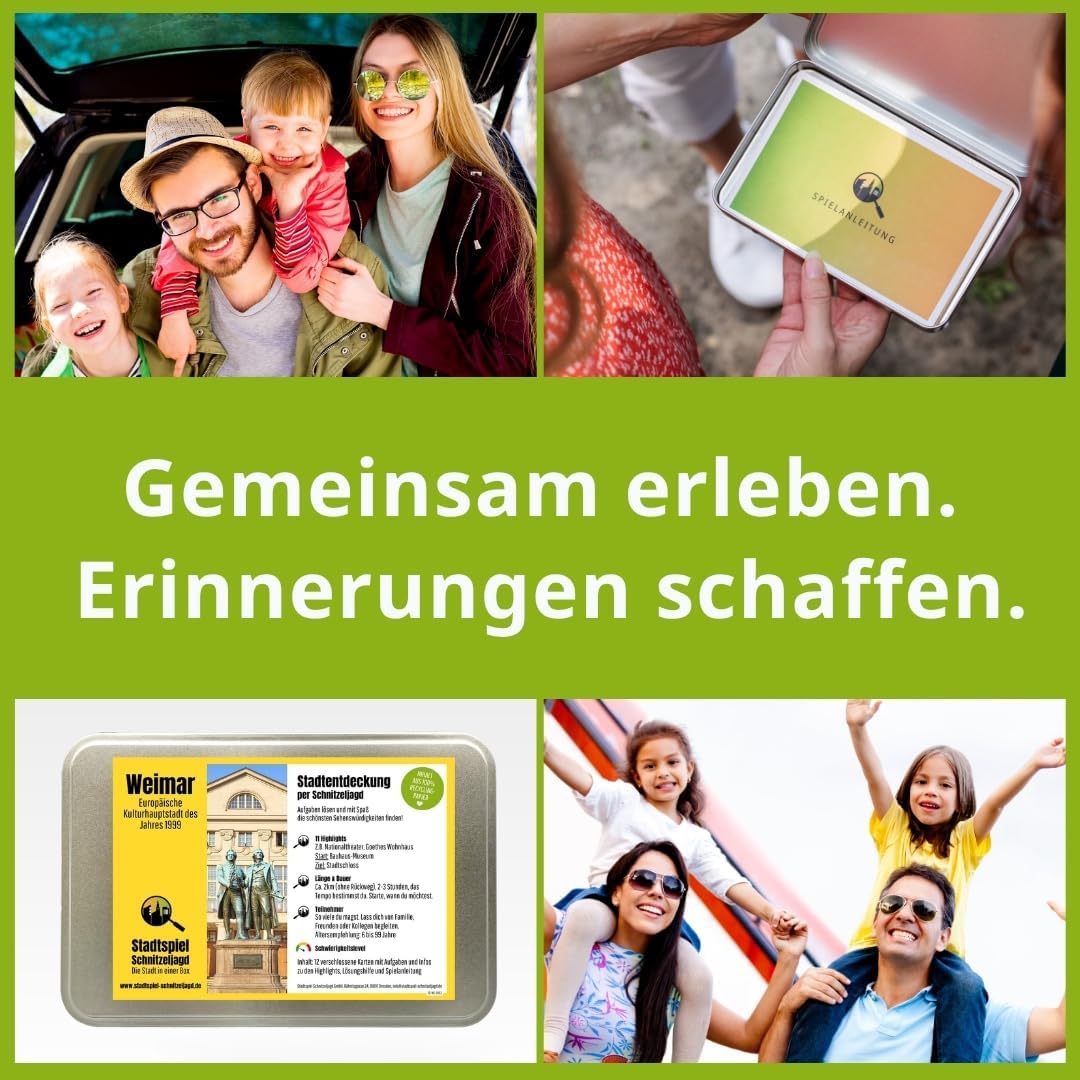 Schnitzeljagd Weimar – Stadtspiel für Erwachsene und Familien | Stadtrallye durch Weimars Altstadt |