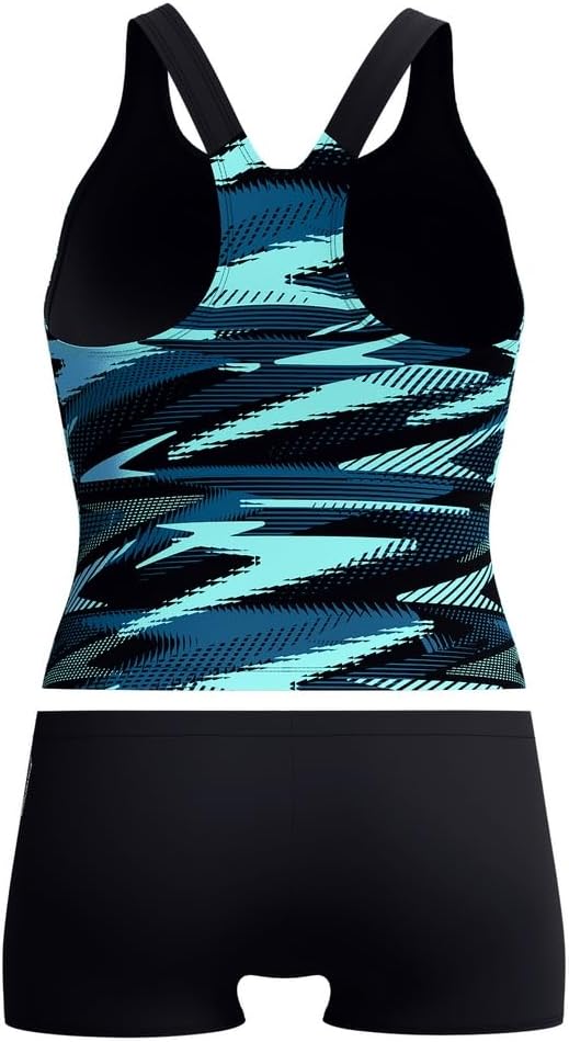 Speedo Damen Hyperboom Tankini Tankini Badeanzug 28 Arctic Glass, 28 Arctic Glass