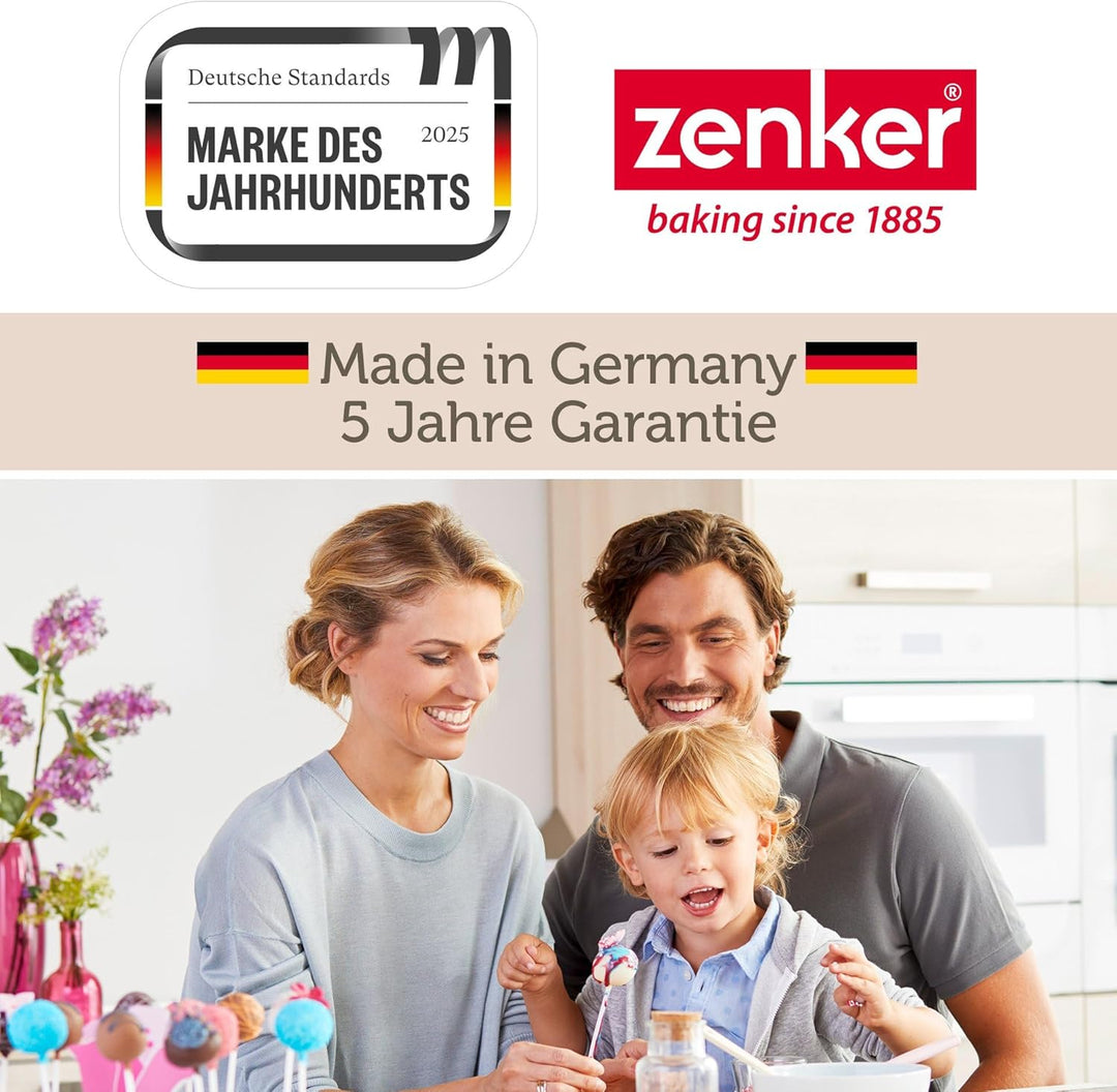 Zenker Backform für 24 Husarenkrapfen & Engelsaugen, beschichtetes Backblech (38 x 27 cm), für lecke