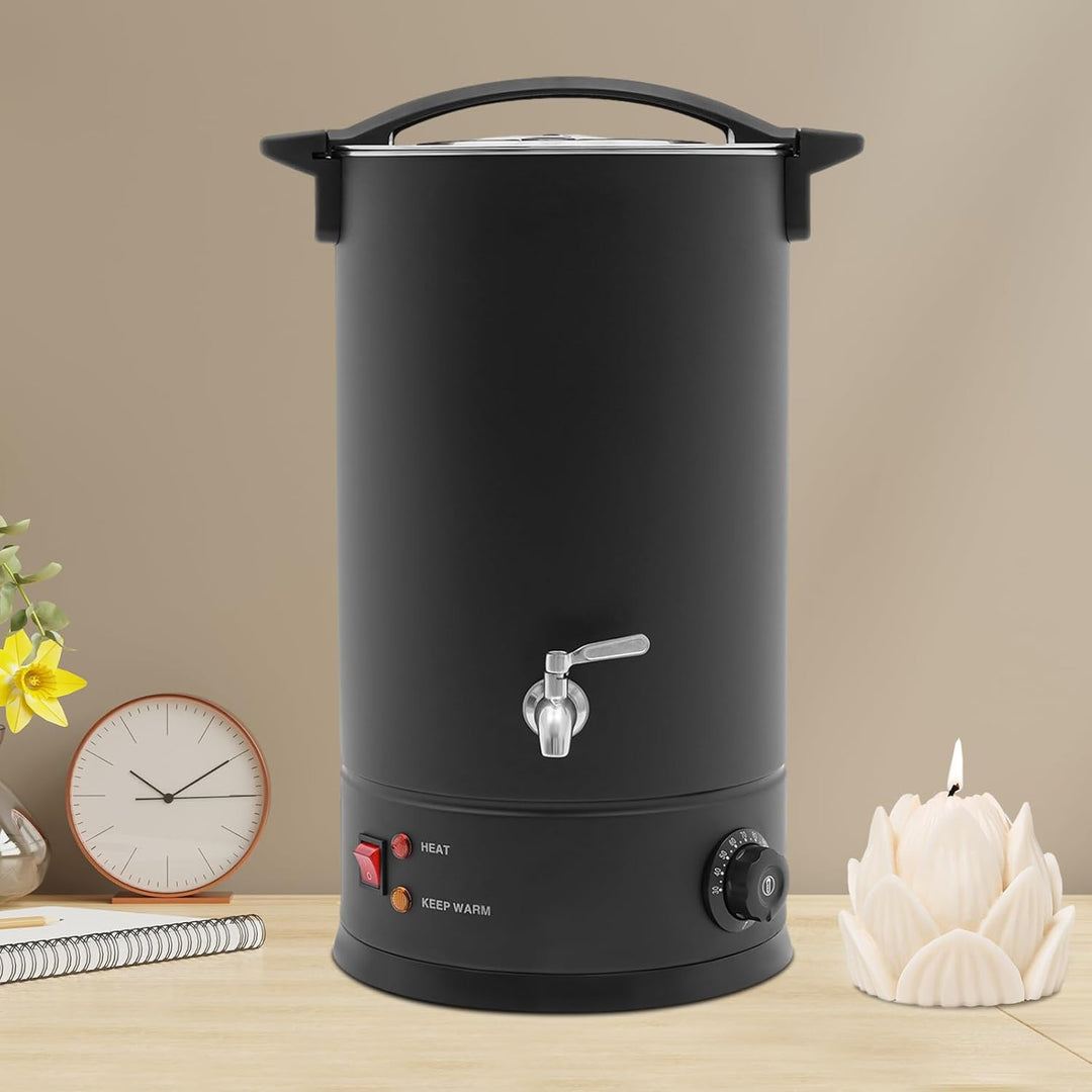 PansyWind Wachsschmelzer 1800W 15L aus Edelstahl Mit Trockenbrandschutz & Automatischer Temperaturko