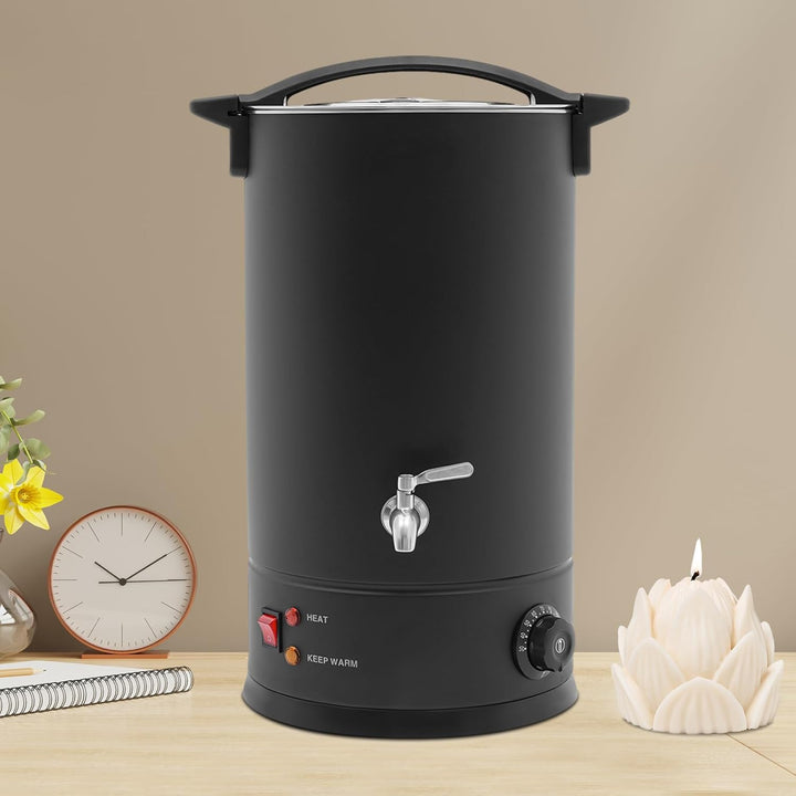 PansyWind Wachsschmelzer 1800W 15L aus Edelstahl Mit Trockenbrandschutz & Automatischer Temperaturko