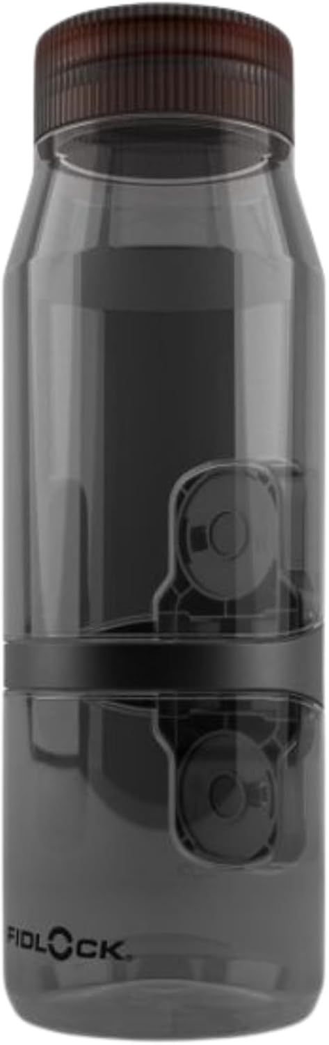 Fidlock Trinkflasche mit Connector TWIST single bottle 800 transparent black Flasche Schwarz Transpa
