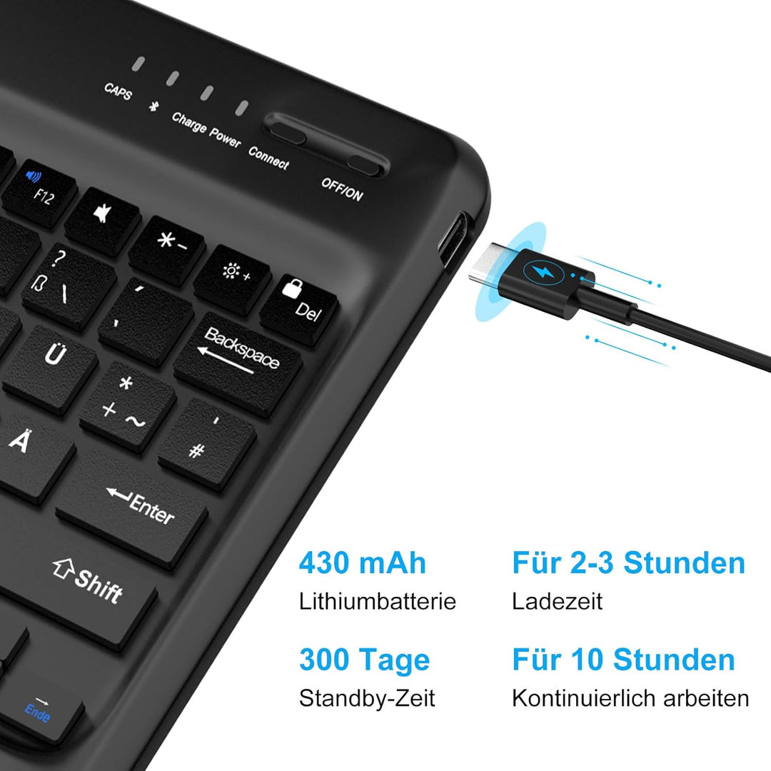 Xiaomi Redmi Pad Pro 12.1 Tastatur Hülle, Xiaomi Pad Poco 12.1 Zoll 2024,Magnetisch Abnehmbarer Tast