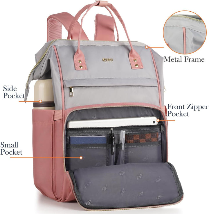 Schulrucksack Mädchen Teenager,15,6 Zoll Laptop Rucksack Damen Schulranzen Schultasche Rucksack Schu